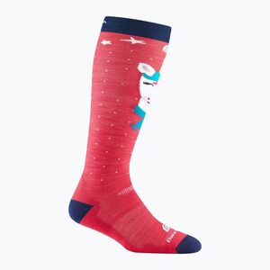 Gyerek sízokni Darn Tough Magic Mountain OTC Midweight with Cushion w/ Padded Shin raspberry (Magic Mountain OTC Midweight with Cushion w/ Padded Shin 3807-C-C018-03) kép