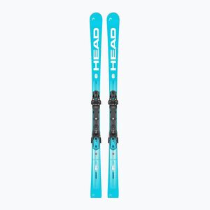 Lesikló sílécek + kötések HEAD WC Rebels e-SL Pro RP WCR 14 + Protector+ FF 14 GW blue/white (WC Rebels e-SL Pro RP WCR 14+Protector+ FF 14 GW 313236/100964) kép