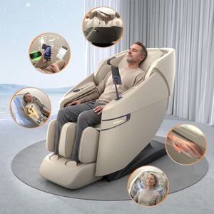 4D masszázsfotel inSPORTline Salvenza, Zero Gravity funkció, Zero Space funkció, LCD kijelző, Bluetooth-hangszórók, 34 masszázs-légpárna kép