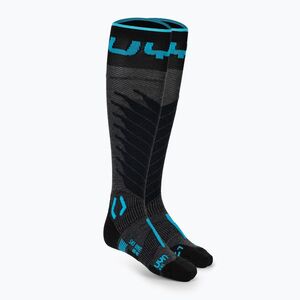 Férfi UYN Ski One Merino antracit/türkiz sí zokni (Ski One Merino S100274) kép