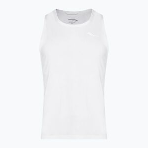 Férfi futótrikó Saucony Stopwatch Singlet white (Stopwatch Singlet SAM800375) kép