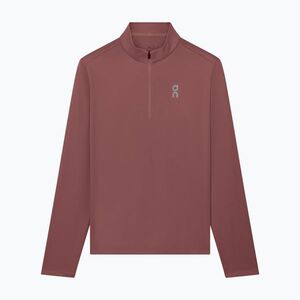 Férfi futópulóver On Core 1/4 Zip barberry (Core 1/4 Zip 1MG30724977) kép