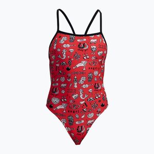 Női egyrészes fürdőruha Funkita Single Strength One Piece scribbles (Single Strength One Piece FKS045L7247606) kép