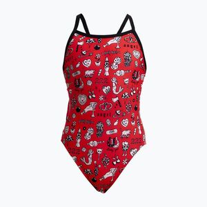 Gyerek egyrészes fürdőruha Funkita Single Strap One Piece scribbles (Single Strap One Piece FKS030G7247608) kép
