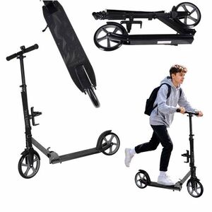 Trike Fix városi roller, összecsukható, 200 mm-es kerekekkel, fek... kép