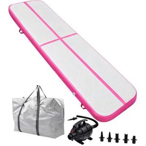 Gordon G943 Airtrack felfújható szőnyeg 400 × 100 × 10 cm + kiegészítők, rózsaszín kép