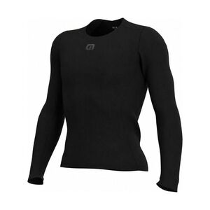 ALÉ Hosszú ujjú kerékpáros póló - INTIMO MERINO - fekete kép