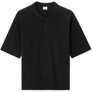 CELIO NEBOUCLET Férfi galléros póló, fekete, méret kép