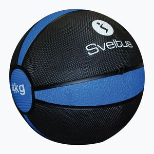 Sveltus medicinlabda 4 kg fekete/kék (Medicine Ball 0493) kép