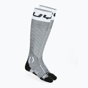 Férfi sízokni UYN Ski One Merino grey melange/white (Ski One Merino S100274) kép