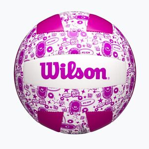Wilson Stamp purple/white röplabda 5 méret (Stamp WV4007503XBOF) kép