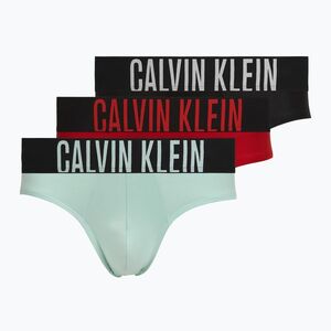Férfi boxeralsó Calvin Klein 000NB3610A Hip Brief black/goji berry/aqua blue (000NB3610A Hip Brief 000NB3610A6GM) kép