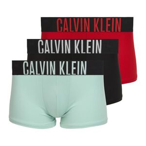 Férfi boxer nadrág Calvin Klein 000NB3775A Trunk black/goji berry/aqua blue (000NB3775A Trunk 000NB3775A6GM) kép