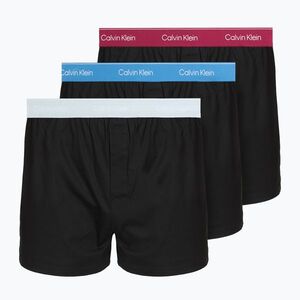 Férfi boxer nadrág Calvin Klein LV00NB4267 Boxer Slim black bodies w/ poseidon blue/plein (LV00NB4267 Boxer Slim LV00NB42674M5) kép