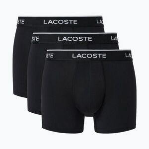 Férfi boxer nadrág Lacoste 5H3202 Microfibra Negro 3 pack black (5H3202) kép