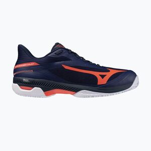 Férfi teniszcipő Mizuno Wave Exceed Court CC beacon blue/lava orange/white (Wave Exceed Court CC 61GC262014) kép