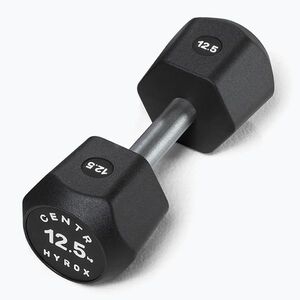 Súlyzó Centr Urethane Dumbbell Centr x Hyrox 12, 5 kg black (Urethane Dumbbell Centr x Hyrox HUDB12-5K) kép