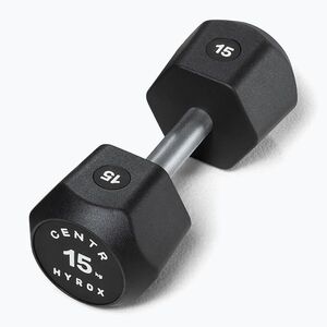 Súlyzó Centr Urethane Dumbbell Centr x Hyrox 15 kg black (Urethane Dumbbell Centr x Hyrox HUDB15K) kép