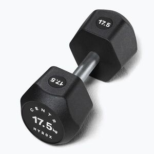 Súlyzó Centr Urethane Dumbbell Centr x Hyrox 17, 5 kg black (Urethane Dumbbell Centr x Hyrox HUDB17-5K) kép