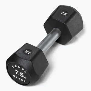 Súlyzó Centr Urethane Dumbbell Centr x Hyrox 7, 5 kg black (Urethane Dumbbell Centr x Hyrox HUDB7-5K) kép