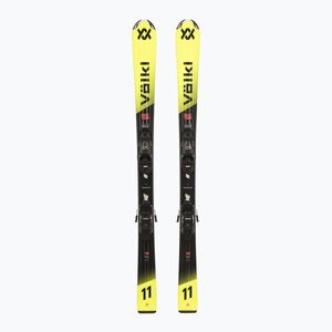 Gyermek lesikló sílécek + kötések Völkl Racetiger Jr Yellow+7.0 VMotion Jr 130-160 cm (Racetiger Jr Yellow+7.0 VMotion Jr 130-160 cm V2610217/6262T1.VA) kép