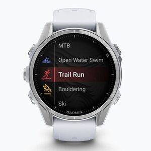 Óra Garmin Fenix 8 43 mm Amoled silver/white stone (Fenix 8 43mm Amoled 010-02903-00) kép