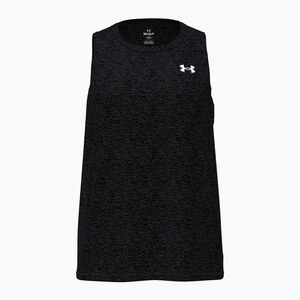 Női edző póló Under Armour Tech Tank Twist black/white (Tech Tank Twist 1383656-001) kép