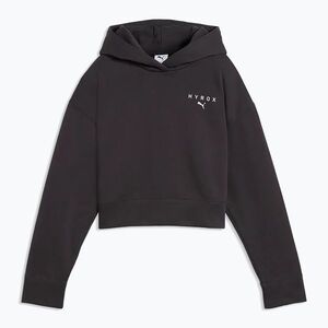 Női pulóver Puma Hyrox World Cropped Hoodie black/white (Hyrox World Cropped Hoodie 528790 70) kép