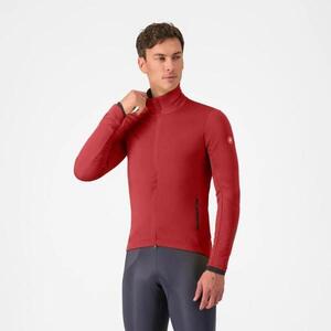 CASTELLI Kerékpáros dzseki béléssel - ALPHA 150 - piros/fekete kép