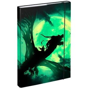 BAAGL DRAGON Füzettartó box A4, fekete, méret kép
