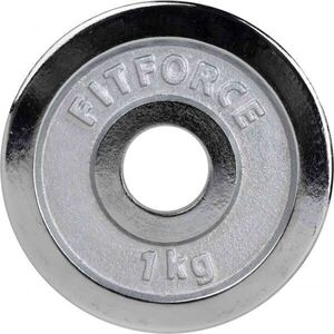 Fitforce Súlytárcsa 1KG KRÓM 30MM Súlytárcsa, ezüst, méret 1 KG kép