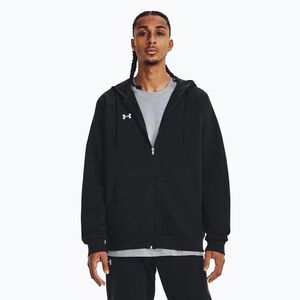 Férfi melegítőfelső Under Armour Rival Fleece FZ Hoodie black/white (Rival Fleece FZ Hoodie 1379767-001) kép