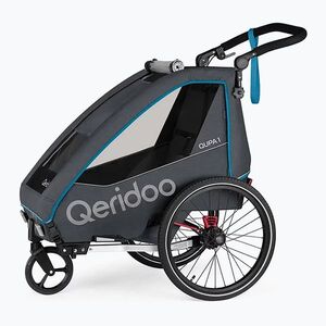 Kerékpáros utánfutó Qeridoo Qupa 1 blue (Qupa 1 Q-QUP1-23) kép
