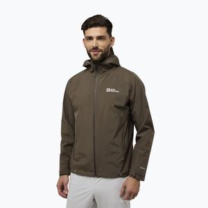 Jack Wolfskin férfi Prelight 2L Ins hideg kávés esőkabát (Prelight 2L Ins A60198_5719) kép