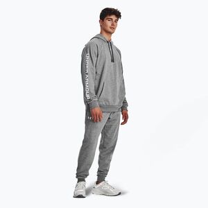 Under Armour férfi Rival Fleece Suit castlerock light heather/fehér edzőruha (Rival Fleece Suit 1379768-025) kép