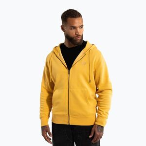 Férfi Pitbull Lancaster 2 kapucnis cipzáras melegítőfelső mosott sárga (Lancaster 2 Hooded Zip Sweatshirt 135044211003) kép
