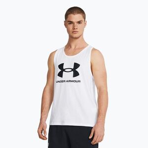 Under Armour Sportstyle Logo fehér/fekete férfi tank top (Sportstyle Logo 1382883-100) kép