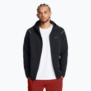 Férfi Under Armour Unstoppable Fleece Full Zip HD pulóver fekete/fekete (Unstoppable Fleece Full Zip HD 1389352-001) kép