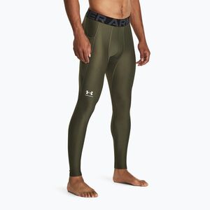 Férfi Under Armour HeatGear edzőleggings tengerészkék zöld/fehér színben (HeatGear 1361586-390) kép