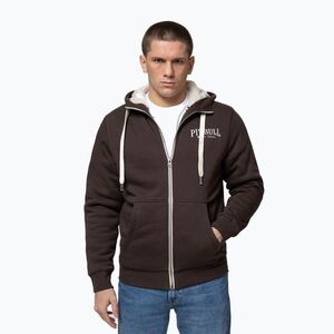 Férfi cipzáras kapucnis pulóver Pitbull Ruffin Detroit Hooded Zip dark chocolate (Ruffin Detroit Hooded Zip 135086830004) kép