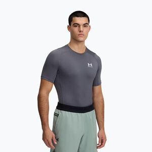 Férfi edzőpóló Under Armour HG Armour Comp castlerock/white (HG Armour Comp 1361518-025) kép