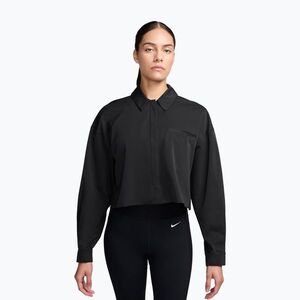 Női edző póló Nike 24.7 PerfectStretch black/dark smoke grey (24.7 PerfectStretch Cropped IR8703-010) kép