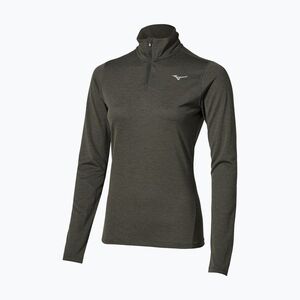 Női futópulóver Mizuno Core Impulse Half Zip Long Sleeve Tee forest night (Core Impulse Half Zip Tee J2GAC71636) kép