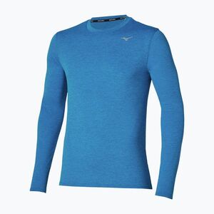 Férfi futó hosszú ujjú póló Mizuno Core Impulse Long Sleeve Tee blue jewel (Core Impulse Tee J2GAC52021) kép