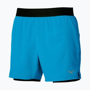 Férfi futónadrág Mizuno Core 5.5 Inches 2In1 blue jewel (Core 5.5 Inches 2in1 J2GBD00921) kép