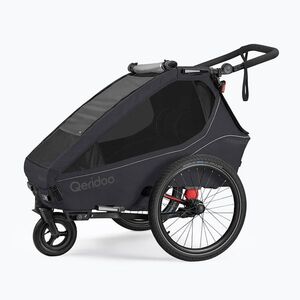 Kerékpár utánfutó Qeridoo Kidgoo 2 phantom grey (Kidgoo 2 Q-KDG2-26-PG) kép