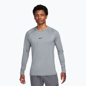 Férfi edző hosszú ujjú póló Nike Pro Warm smoke grey/black (Pro Warm LS FB7982-084) kép