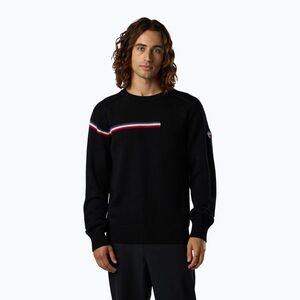 Férfi pulóver Rossignol Odysseus Crew Merino black (Odysseus Crew Merino RLPMO07200) kép