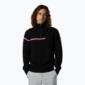 Férfi pulóver Rossignol Odysseus Half Zip Merino black (Odysseus Half Zip Merino RLPMO05200) kép