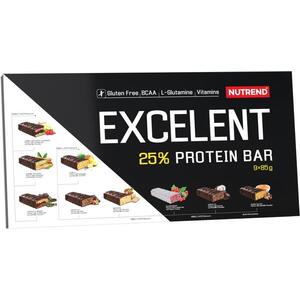 Nutrend Excelent Protein Bar ajándékcsomagolásban, 9×85 g, ízek keveréke kép